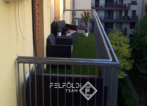 Műfű erkélyen – Budapest XIII. kerület